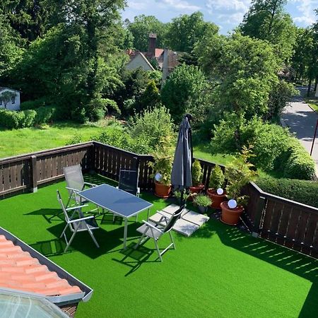 Ferienwohnung Zum Schloss Halbe Bagian luar foto