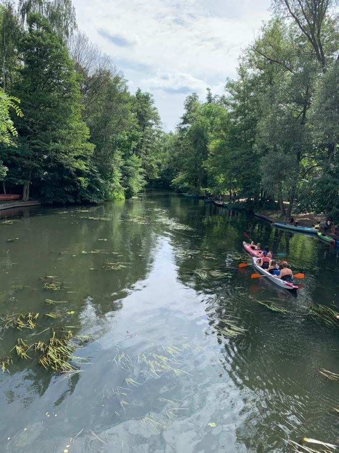 Ferienwohnung Zum Schloss Halbe Bagian luar foto